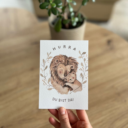 Karte Geburt Löwe