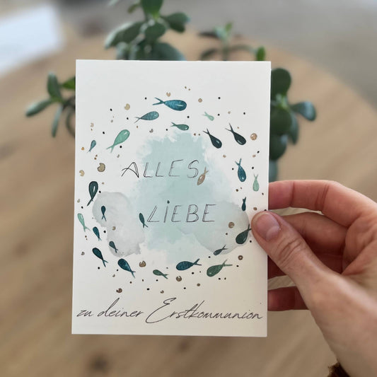 Karte Erstkommunion Christinas Kartenkunst
