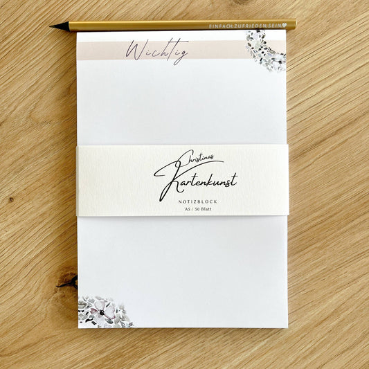 Notizblock Blütenkranz