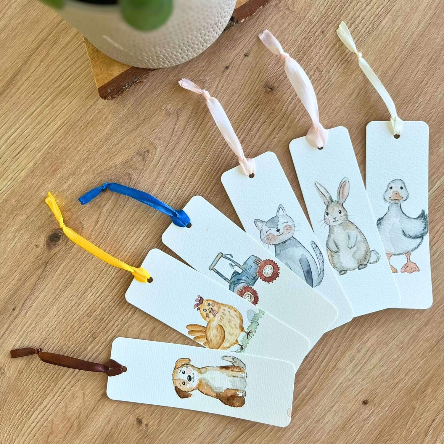 Handgemalte Lesezeichen Aquarell von Christinas Kartenkunst