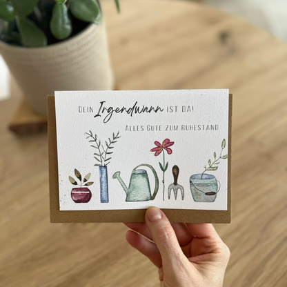 Karte Ruhestand Garten