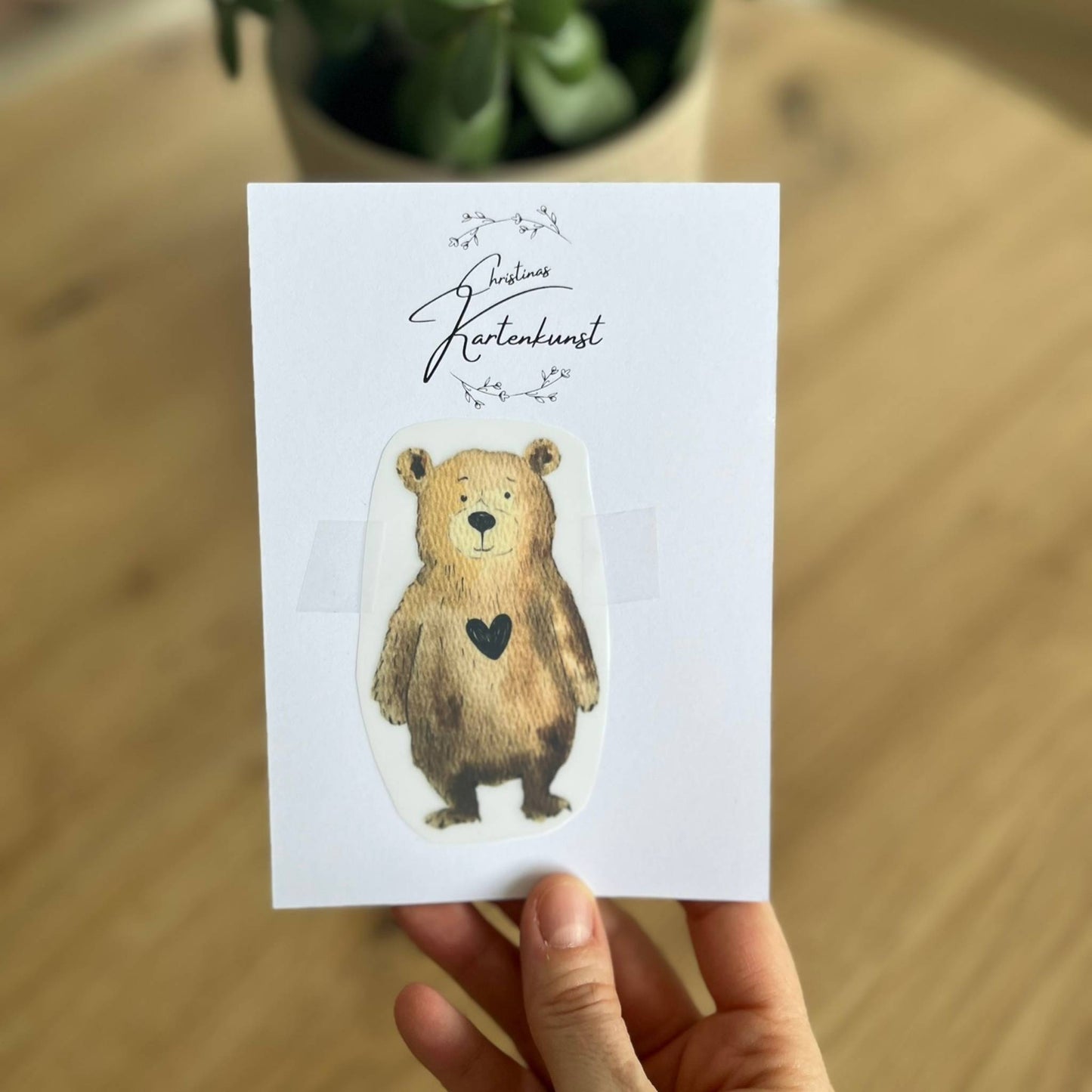 Bügelbild Bärchen Christinas Kartenkunst