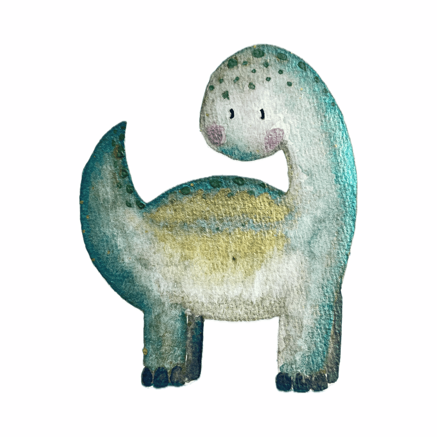 Bügelbild Dino Langhals Christinas Kartenkunst