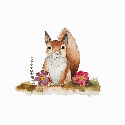 Bügelbild Eichhörnchen Christinas Kartenkunst