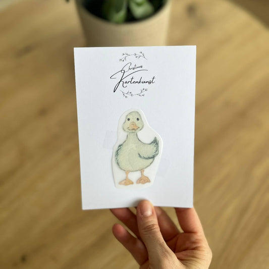 Bügelbild Gans Christinas Kartenkunst