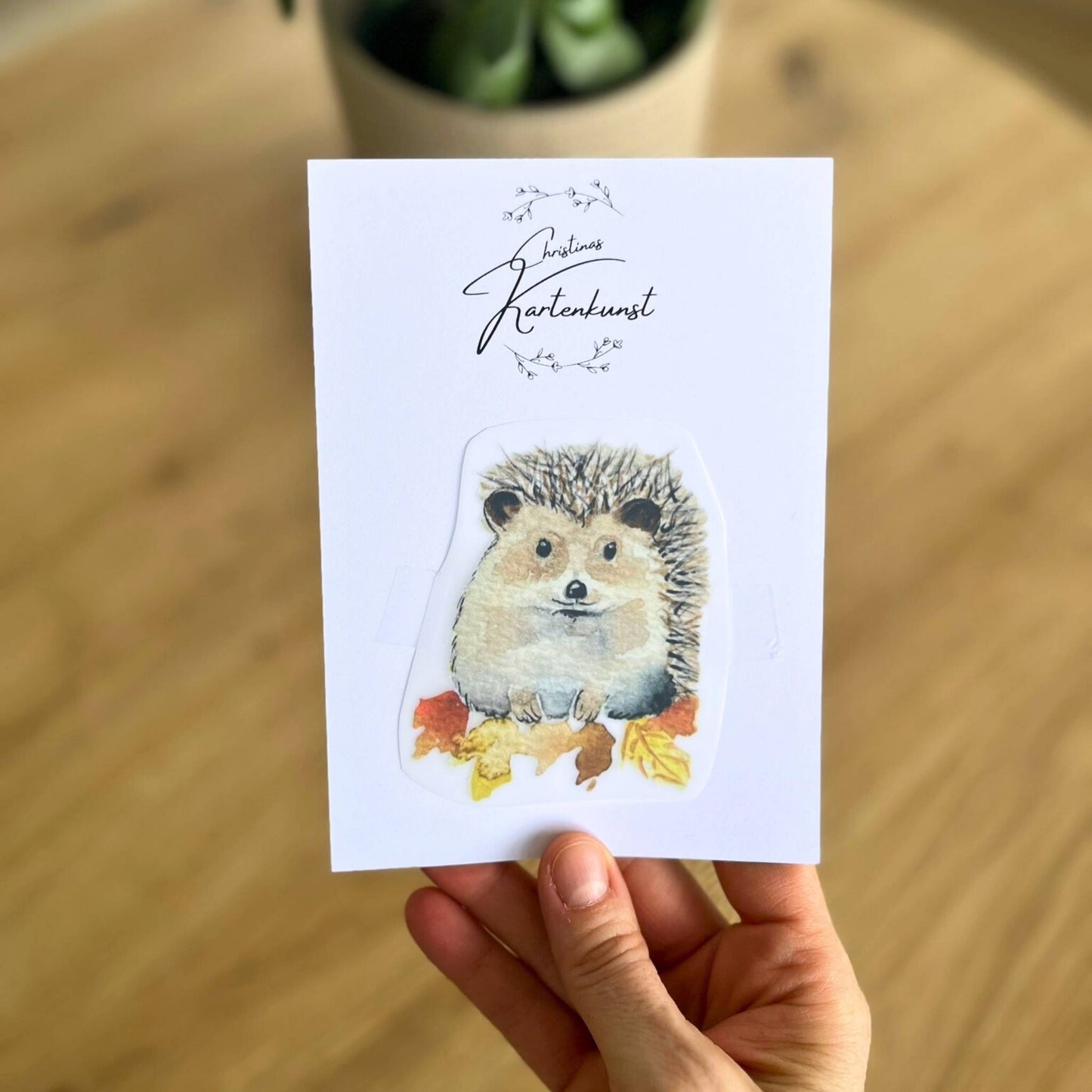 Bügelbild Igel Christinas Kartenkunst