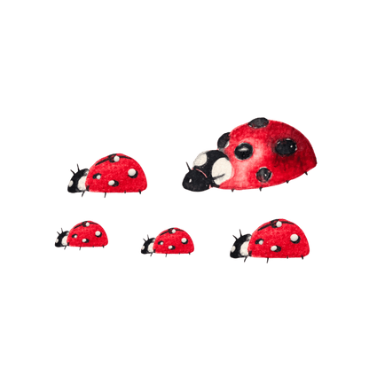 Bügelbild Marienkäferfamilie Christinas Kartenkunst