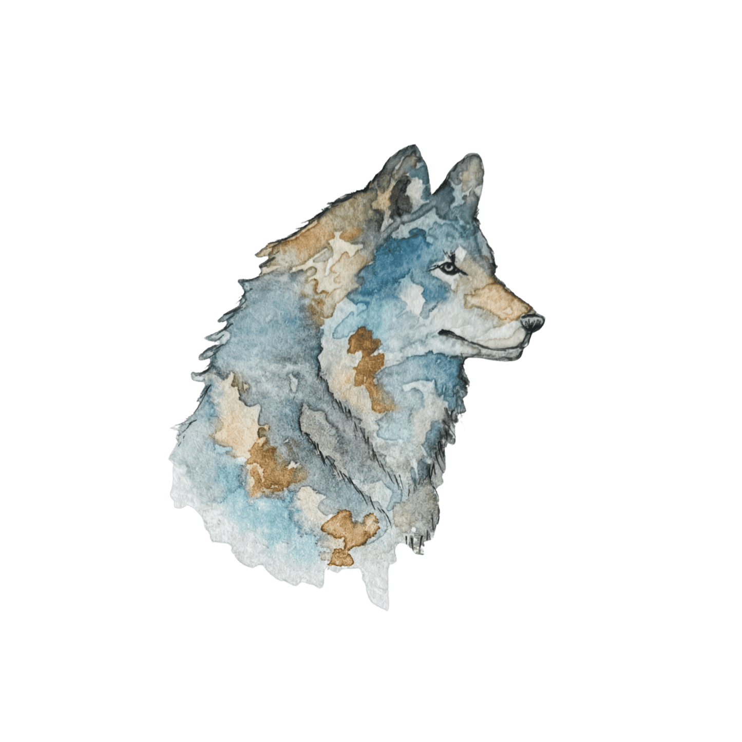 Bügelbild Wolf Christinas Kartenkunst
