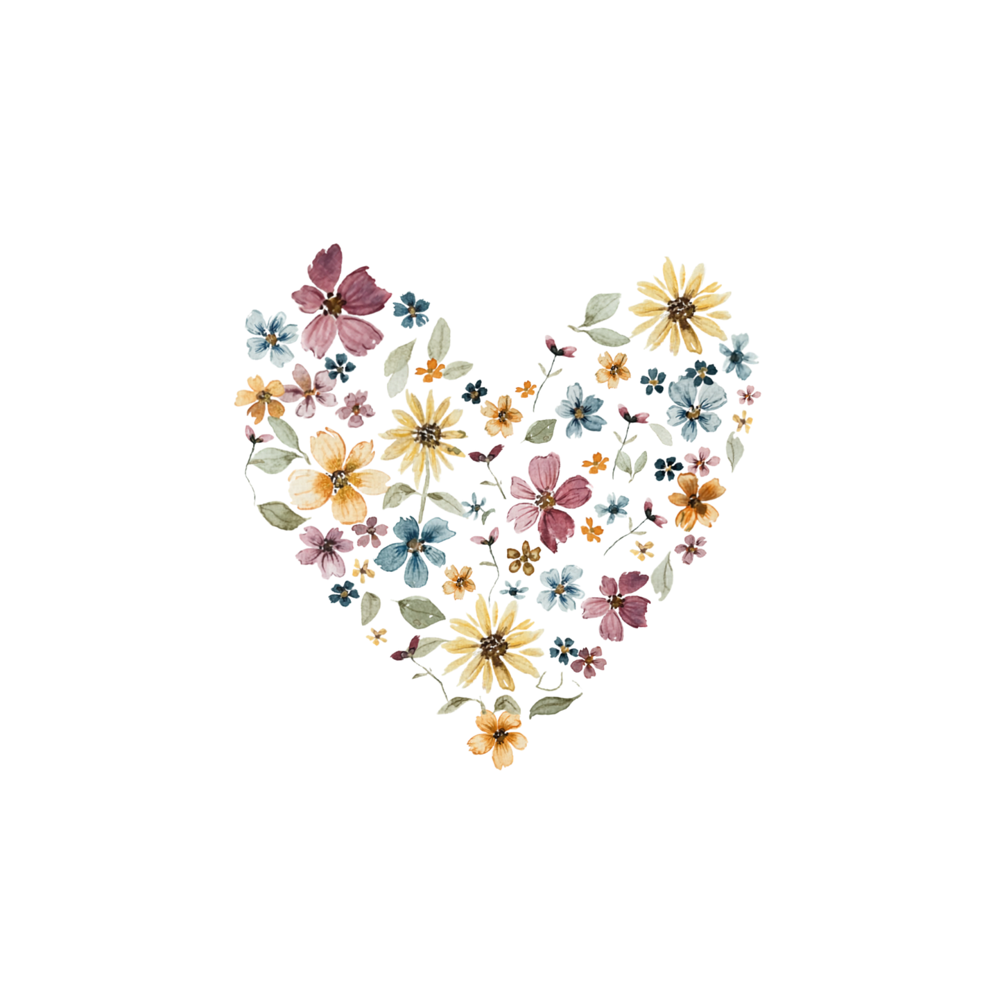 Bügelbild Blumenherz von Christinas Kartenkunst