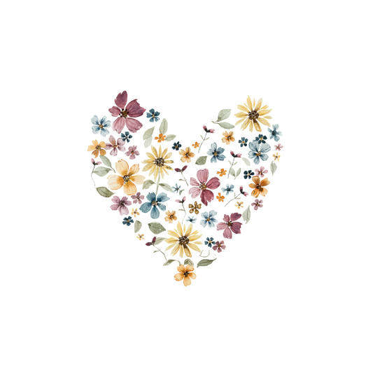 Bügelbild Blumenherz von Christinas Kartenkunst