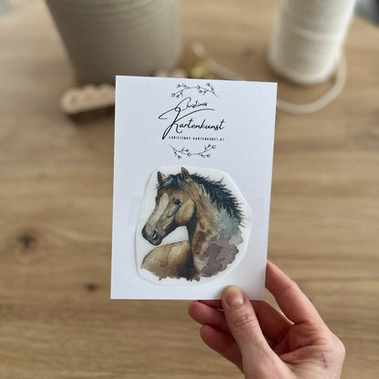 Buegelbild Pferd Christinas Kartenkunst