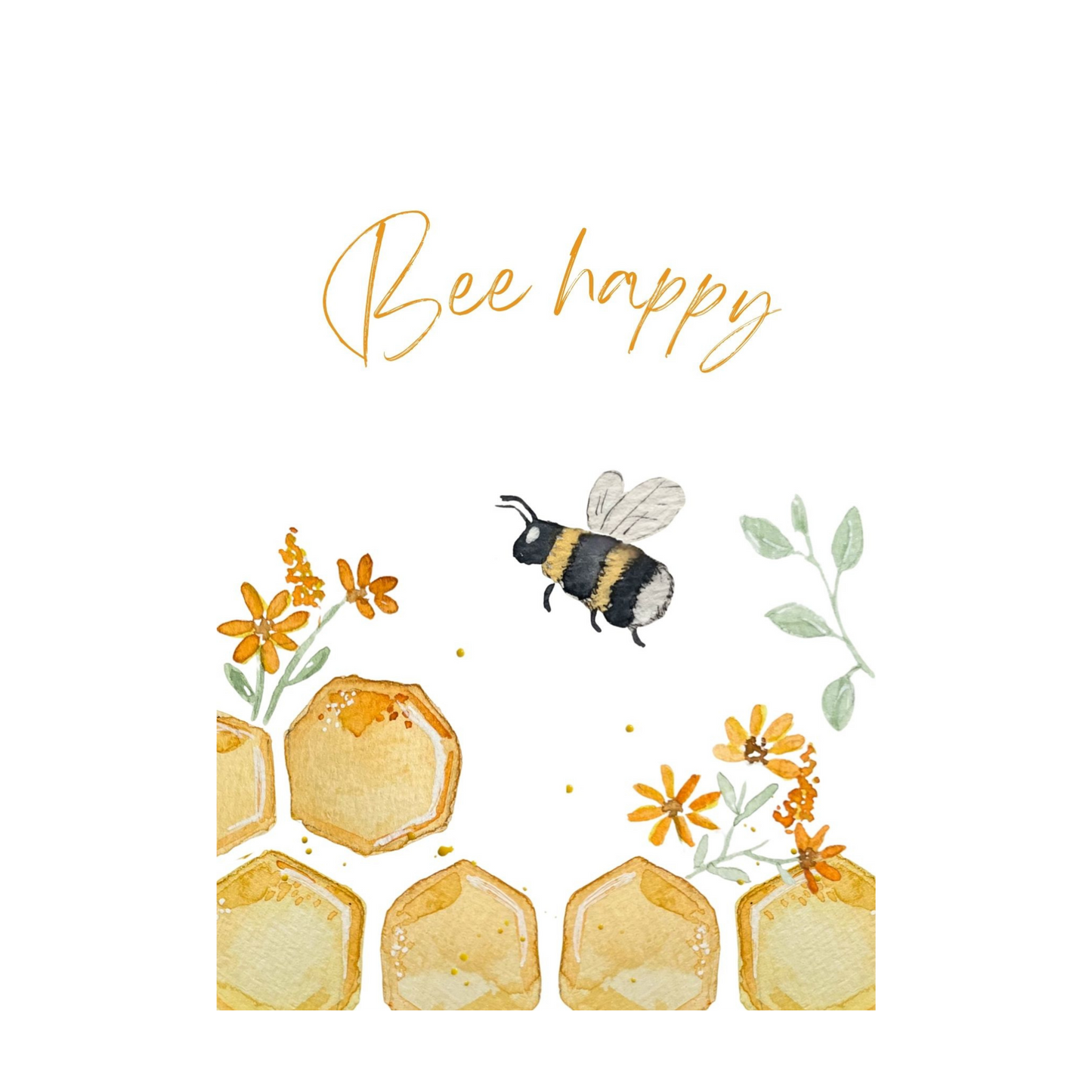 Karte Bee happy von Christinas Kartenkunst