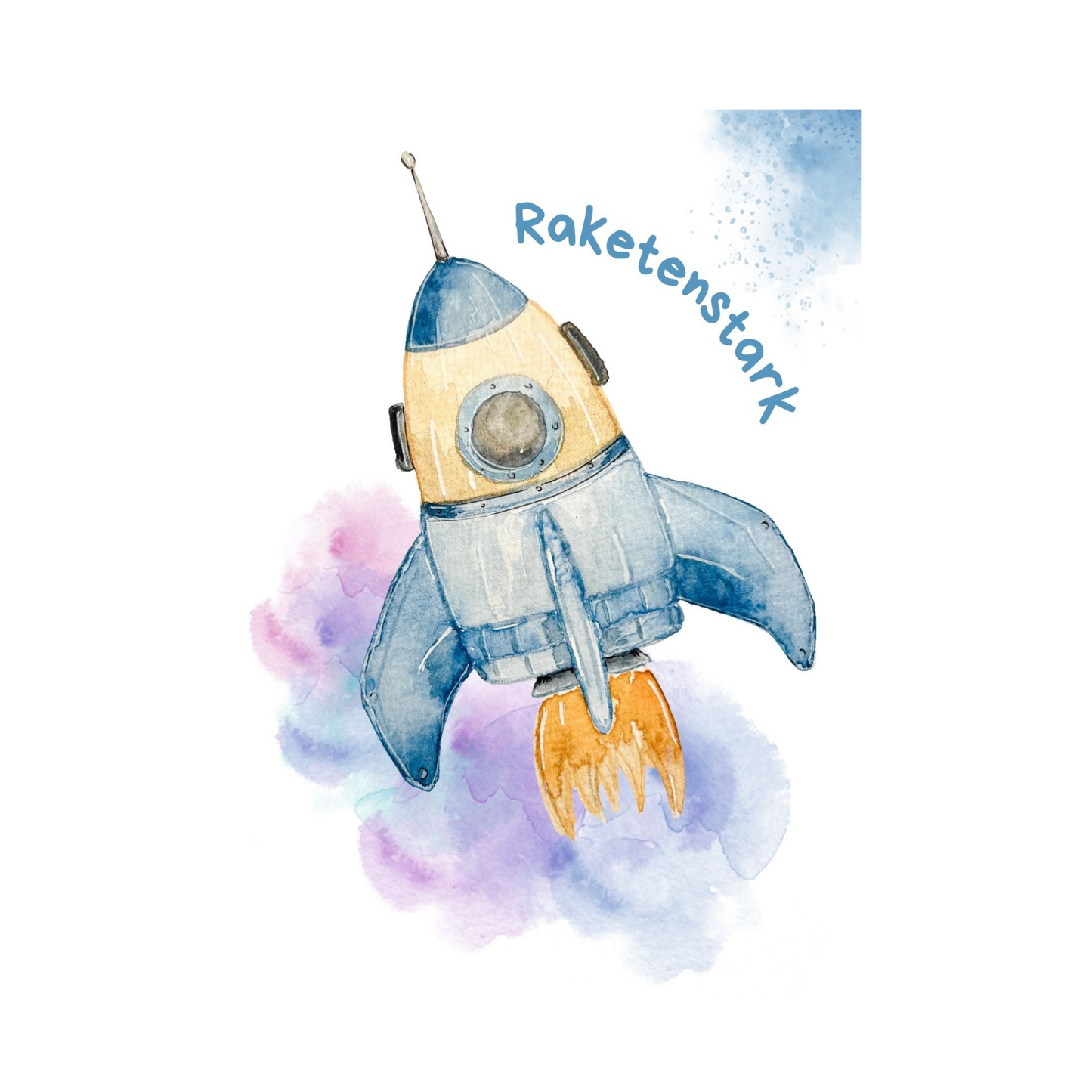Karte Raketenstark mit persönlichen Worten von Christinas Kartenkunst