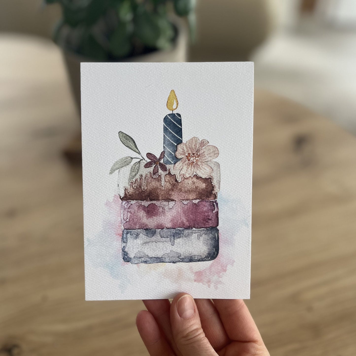 Karte "Torte" für diverse Anlässe von Christinas Kartenkunst