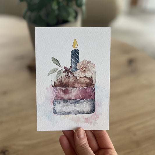 Karte "Torte" für diverse Anlässe von Christinas Kartenkunst