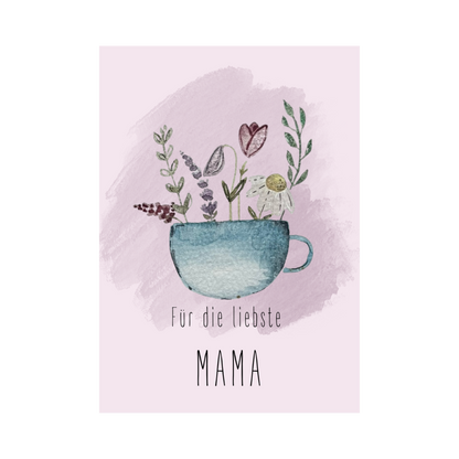 Grußkarte für die liebste Mama Christinas Kartenkunst