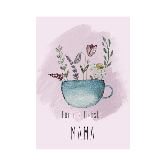 Grußkarte für die liebste Mama Christinas Kartenkunst