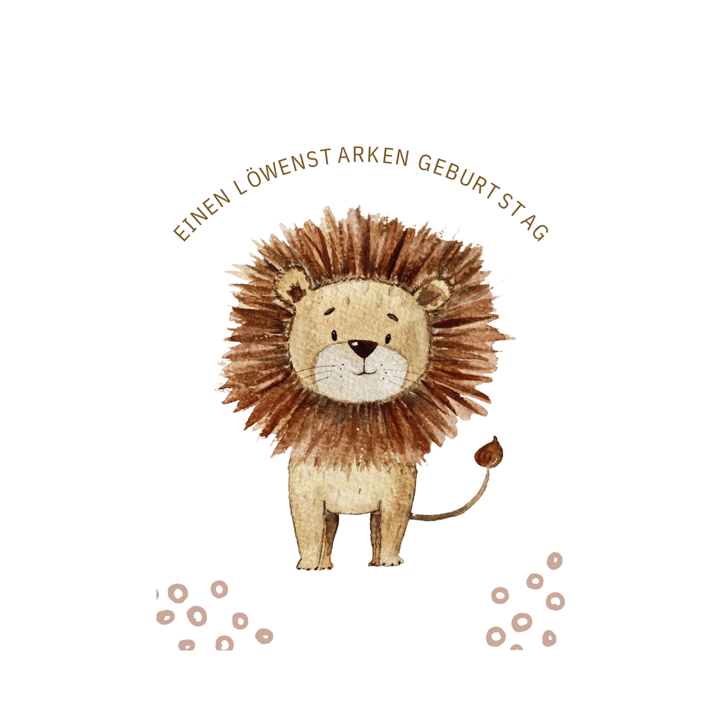 Karte Löwenstarker Geburtstag Christinas Kartenkunst