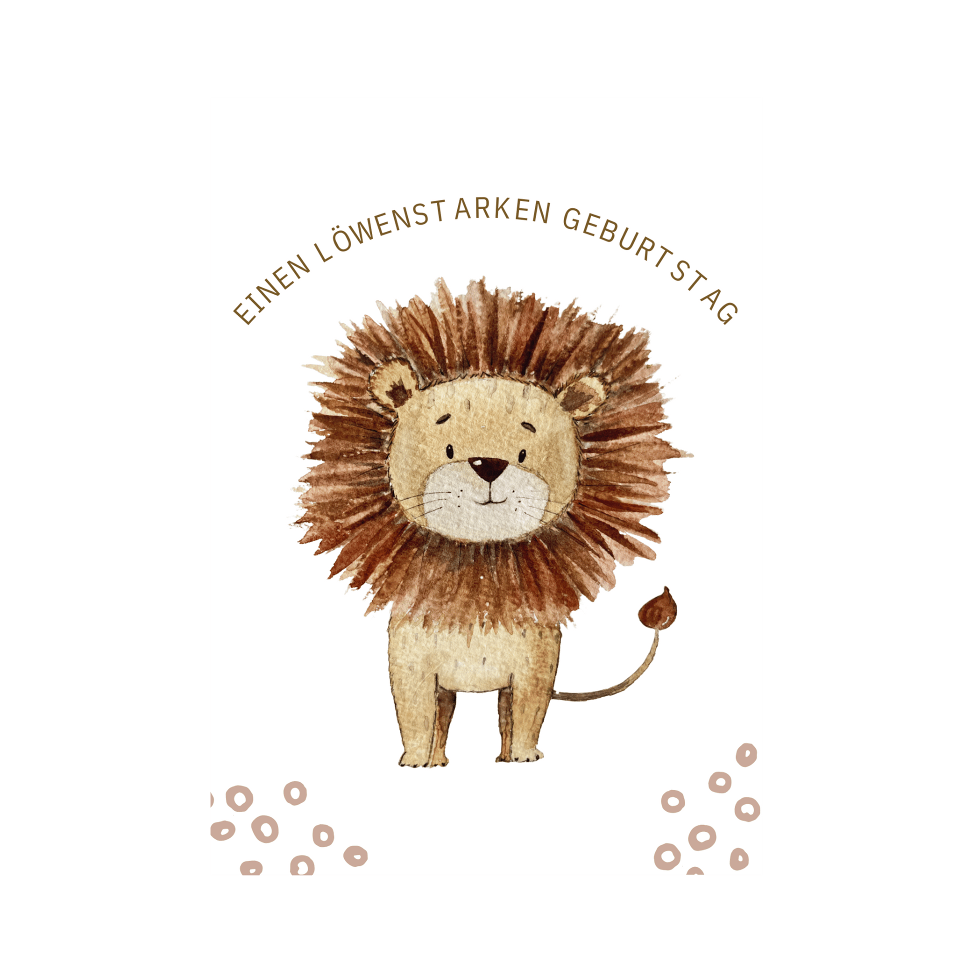 Karte Löwenstarker Geburtstag Christinas Kartenkunst