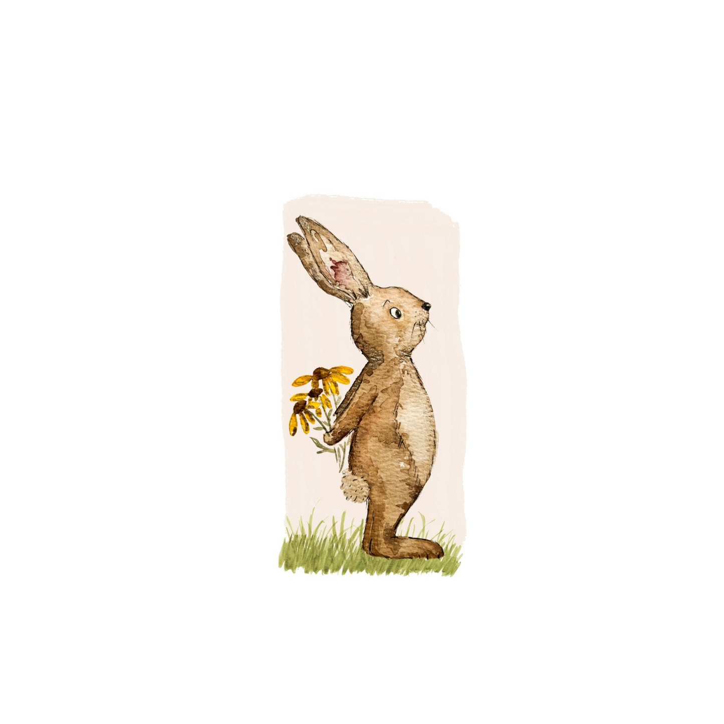 Lesezeichen Hase Blumen Christinas Kartenkunst