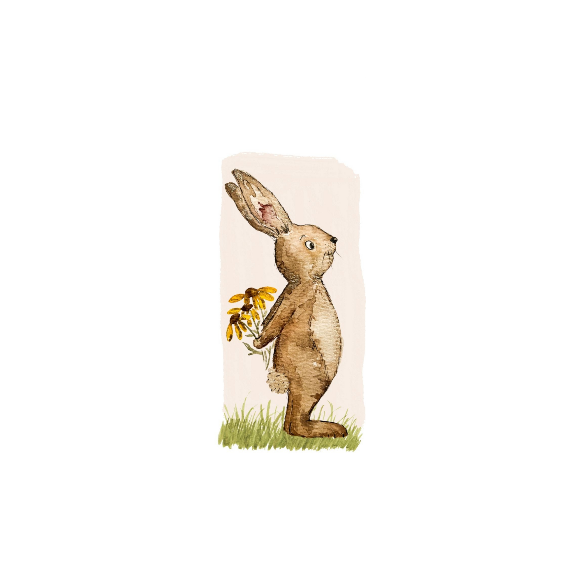 Lesezeichen Hase Blumen Christinas Kartenkunst