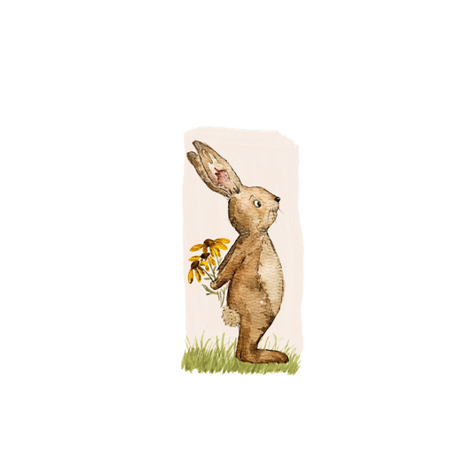 Lesezeichen Hase Blumen Christinas Kartenkunst