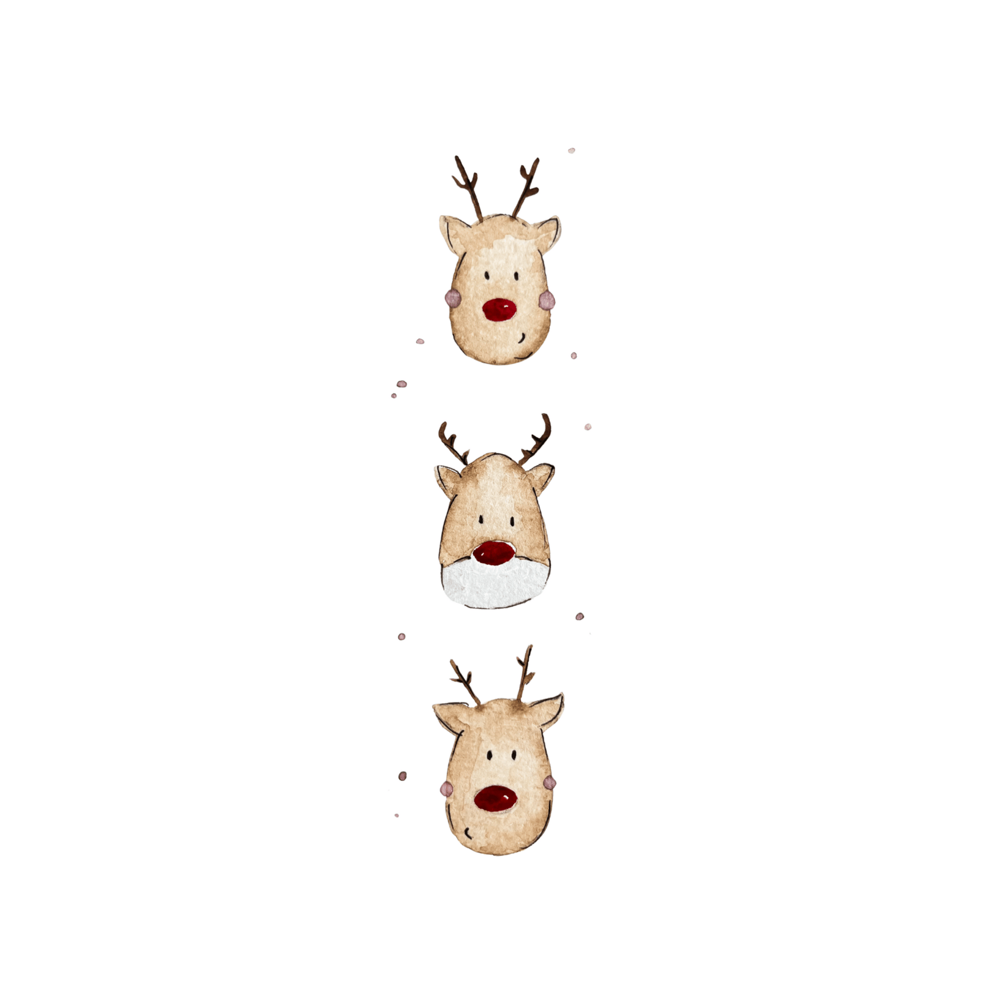 Lesezeichen Rudolph Rentier Christinas Kartenkunst
