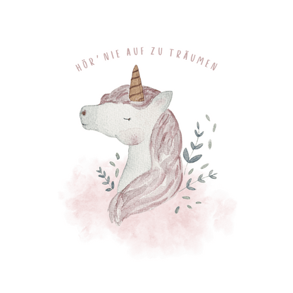 Poster Einhorn von Christinas Kartenkunst
