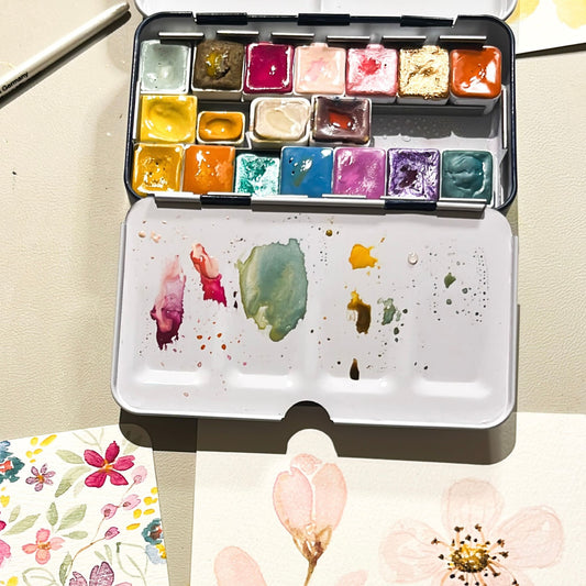 Workshop Aquarell Karten von Christinas Kartenkunst