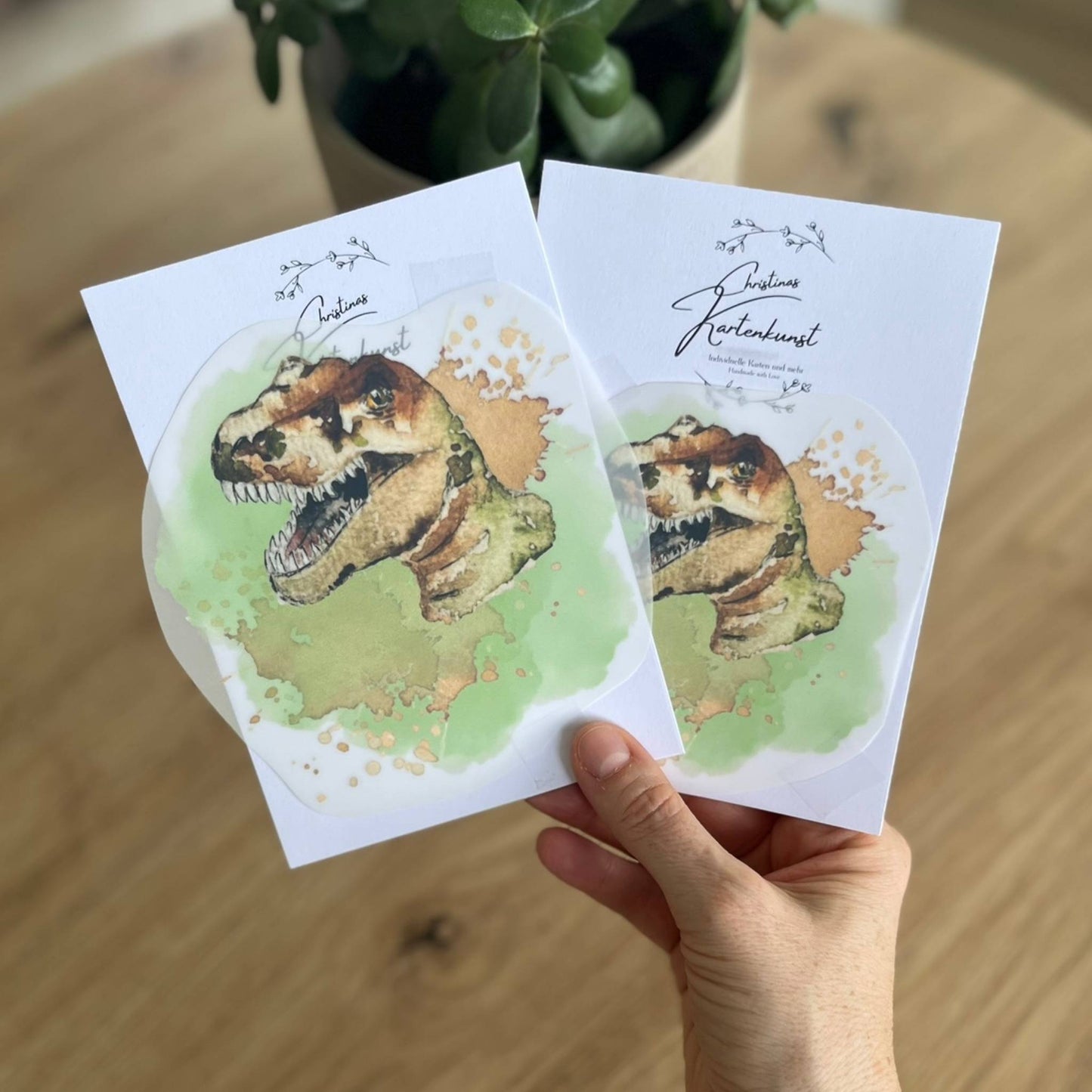 Bügelbild Raptor Christinas Kartenkunst