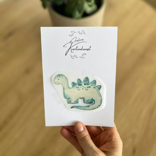 Bügelbild Stegosaurus Christinas Kartenkunst