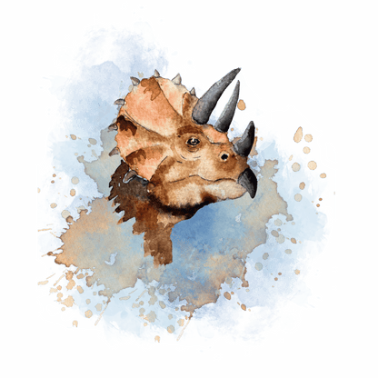 Bügelbild Triceratops Christinas Kartenkunst