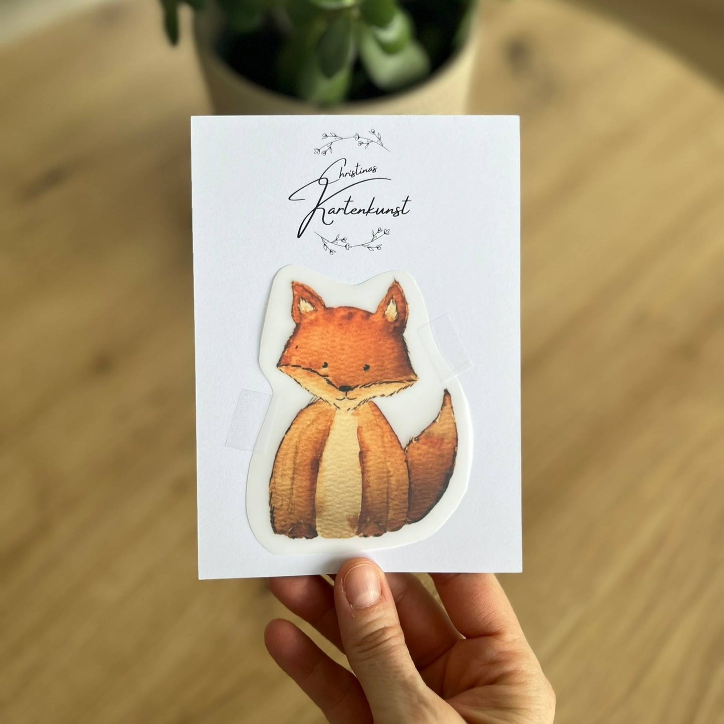 Bügelbild Fuchs Christinas Kartenkunst