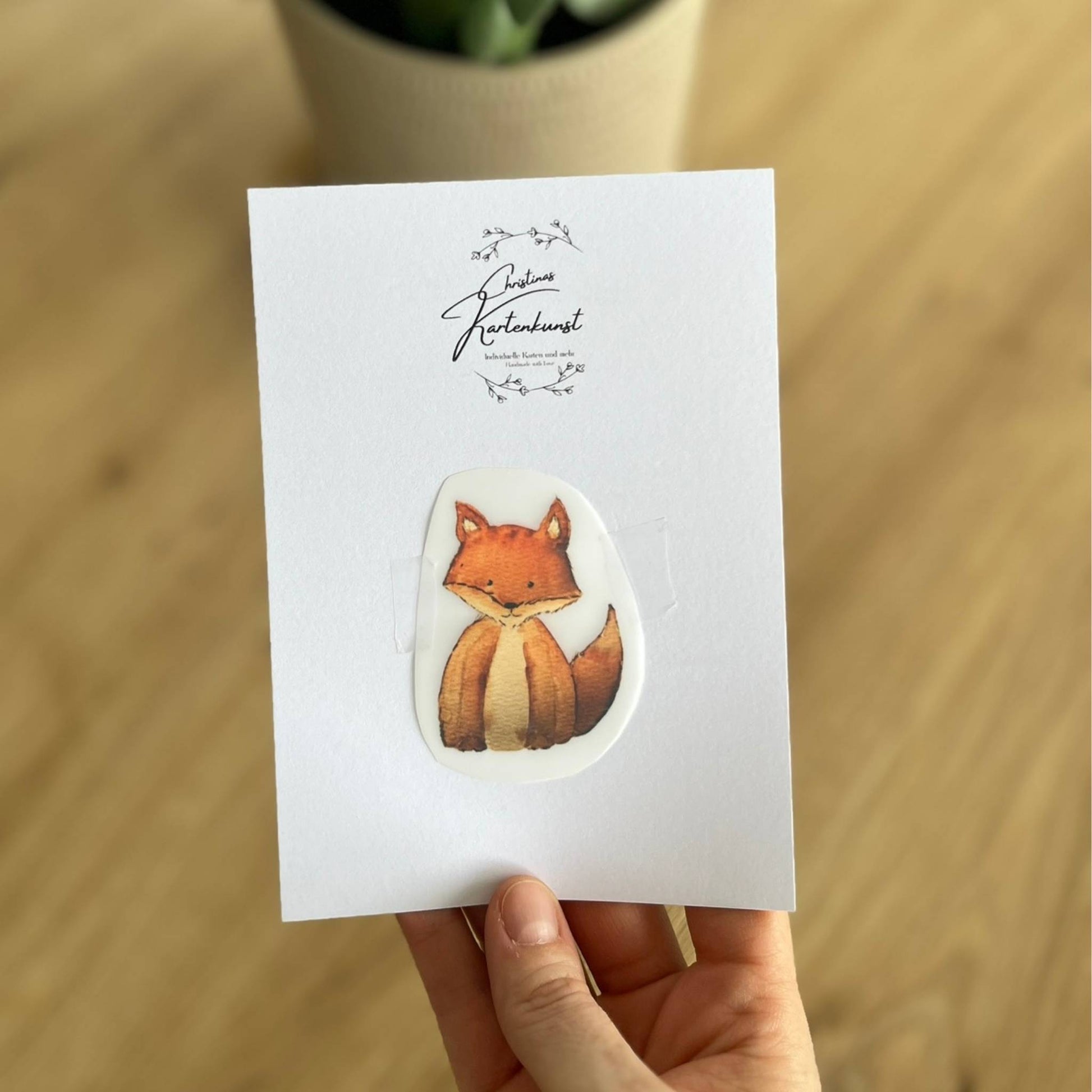 Bügelbild Fuchs Christinas Kartenkunst