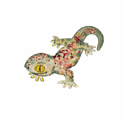 Bügelbild Gecko Christinas Kartenkunst
