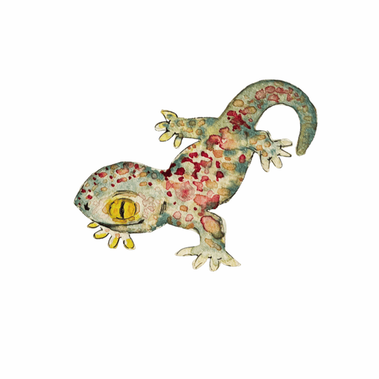 Bügelbild Gecko Christinas Kartenkunst