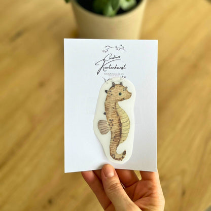 Bügelbild Seepferdchen Christinas Kartenkunst