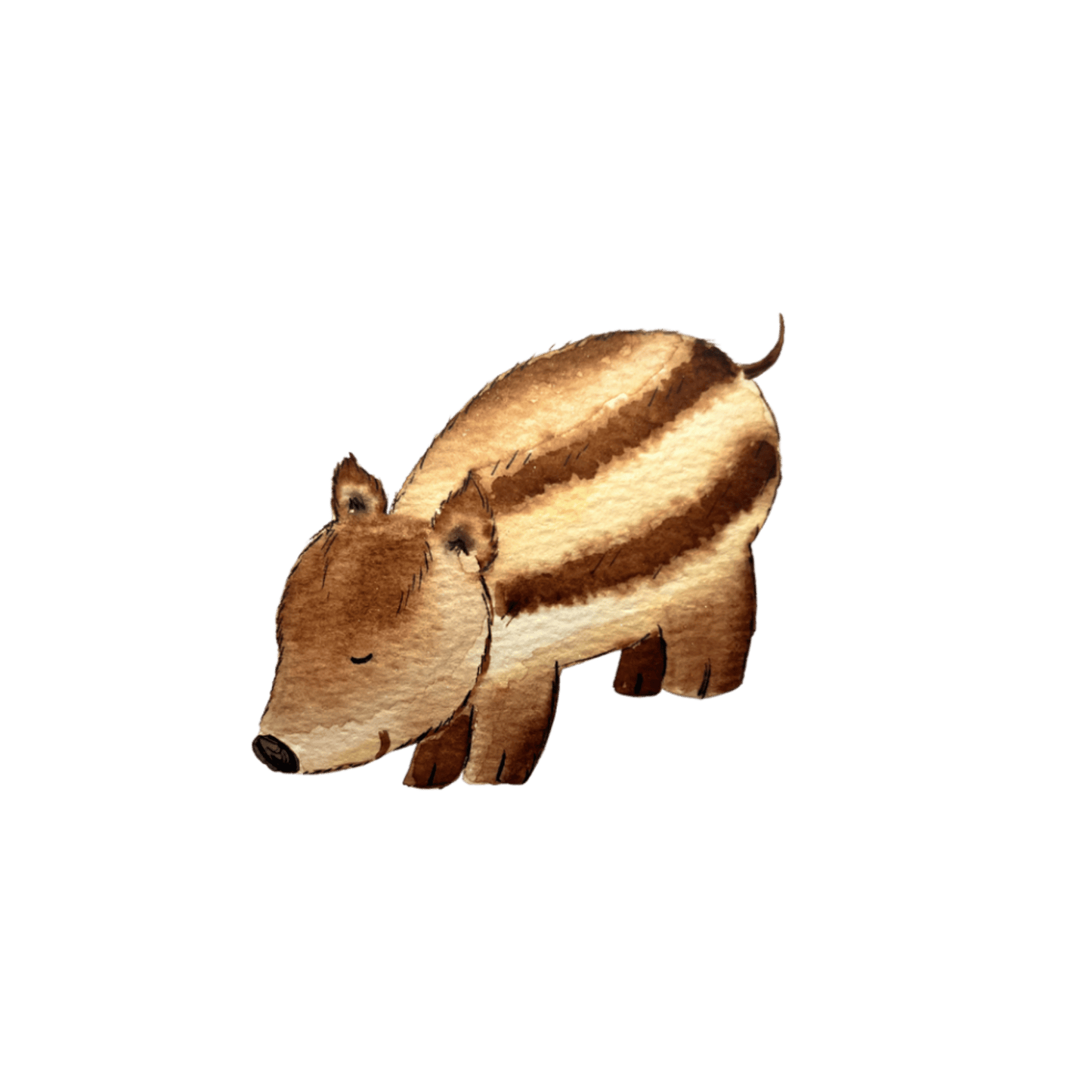 Bügelbild Wildschwein Christinas Kartenkunst