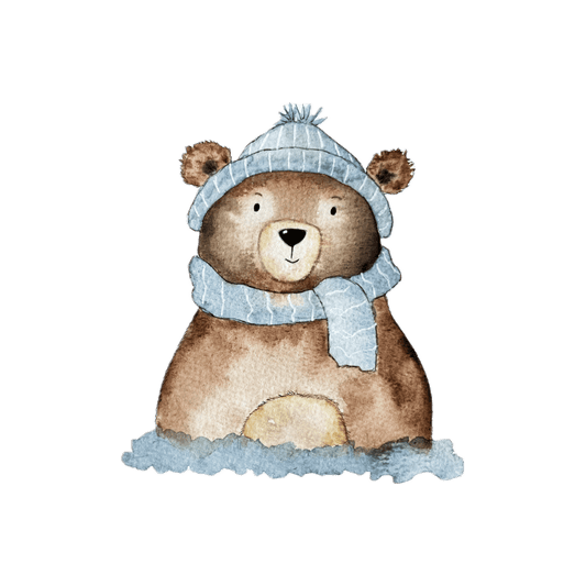 Bügelbild Winterbär Christinas Kartenkunst