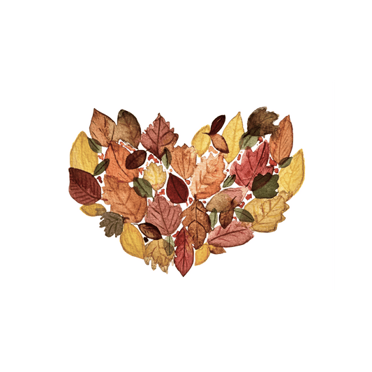 Karte Blätterherz Herbst Christinas Kartenkunst