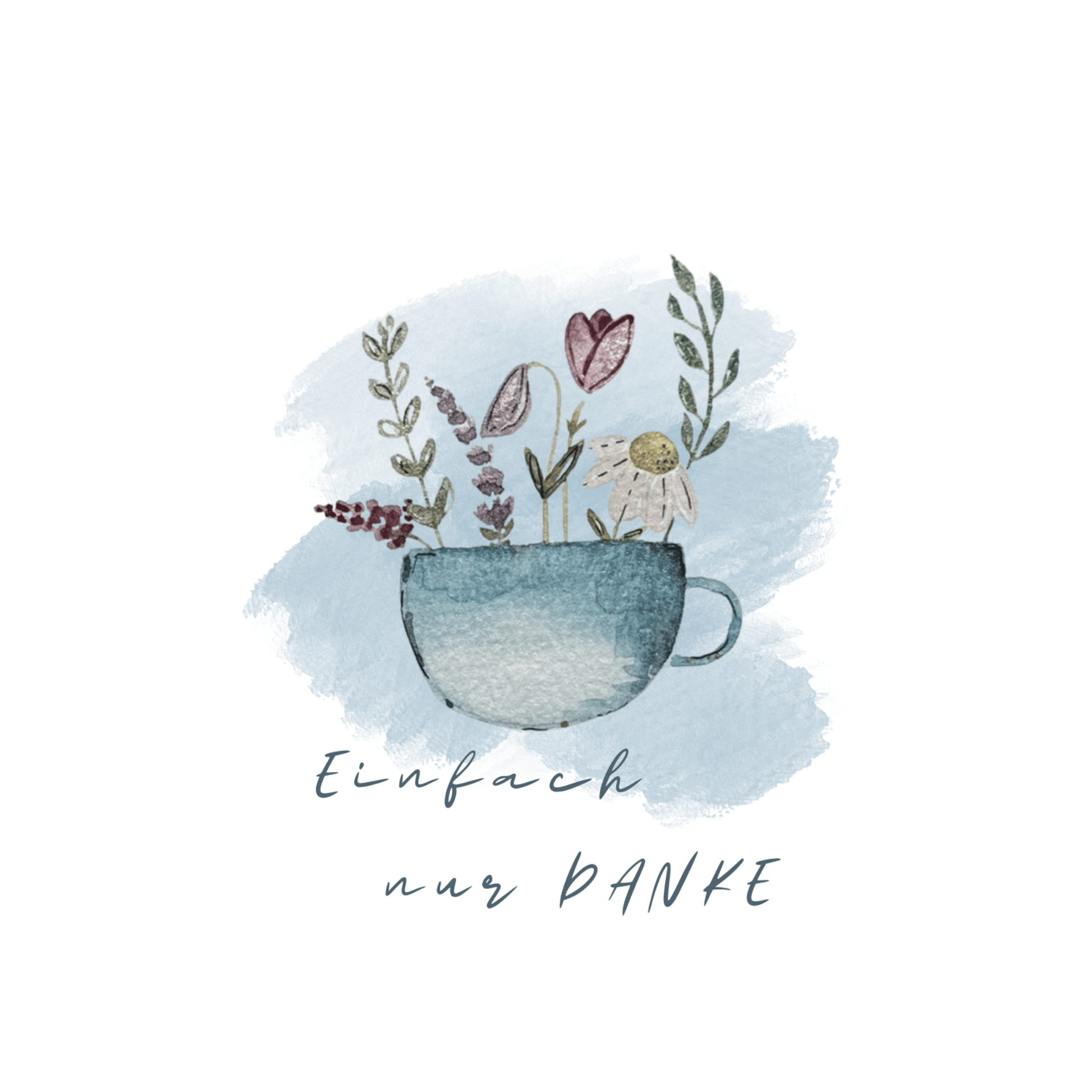 Karte Tasse Danke Christinas Kartenkunst