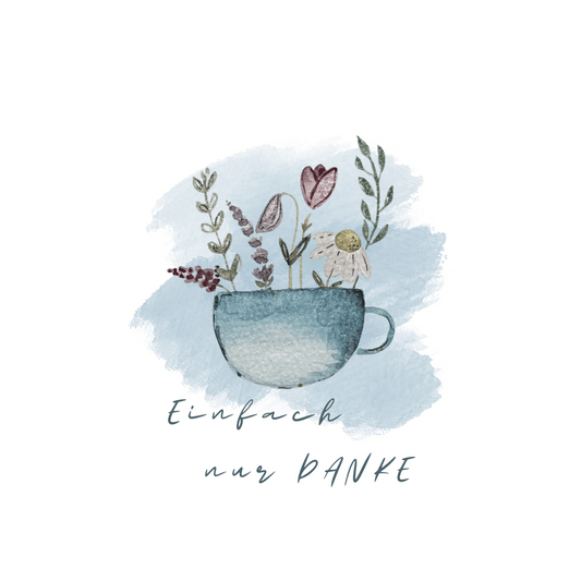 Karte Tasse Danke Christinas Kartenkunst