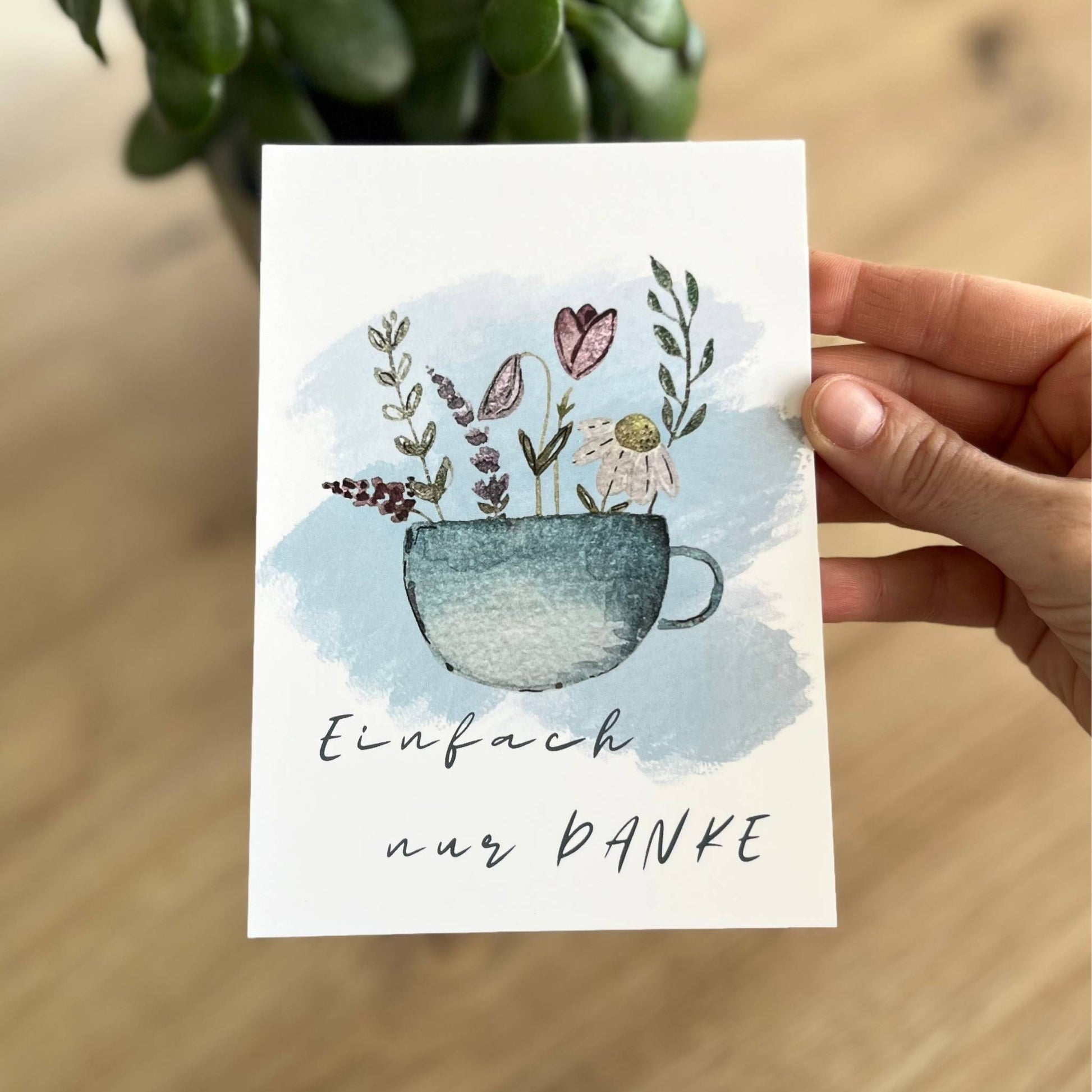 Karte Tasse Danke Christinas Kartenkunst