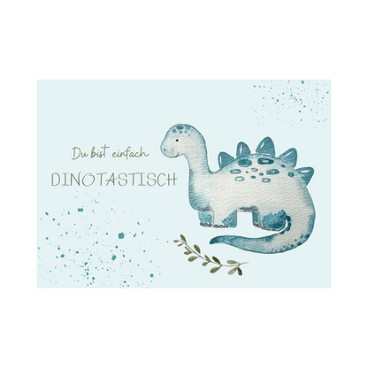 Karte DINOTASTISCH Langhals Christinas Kartenkunst