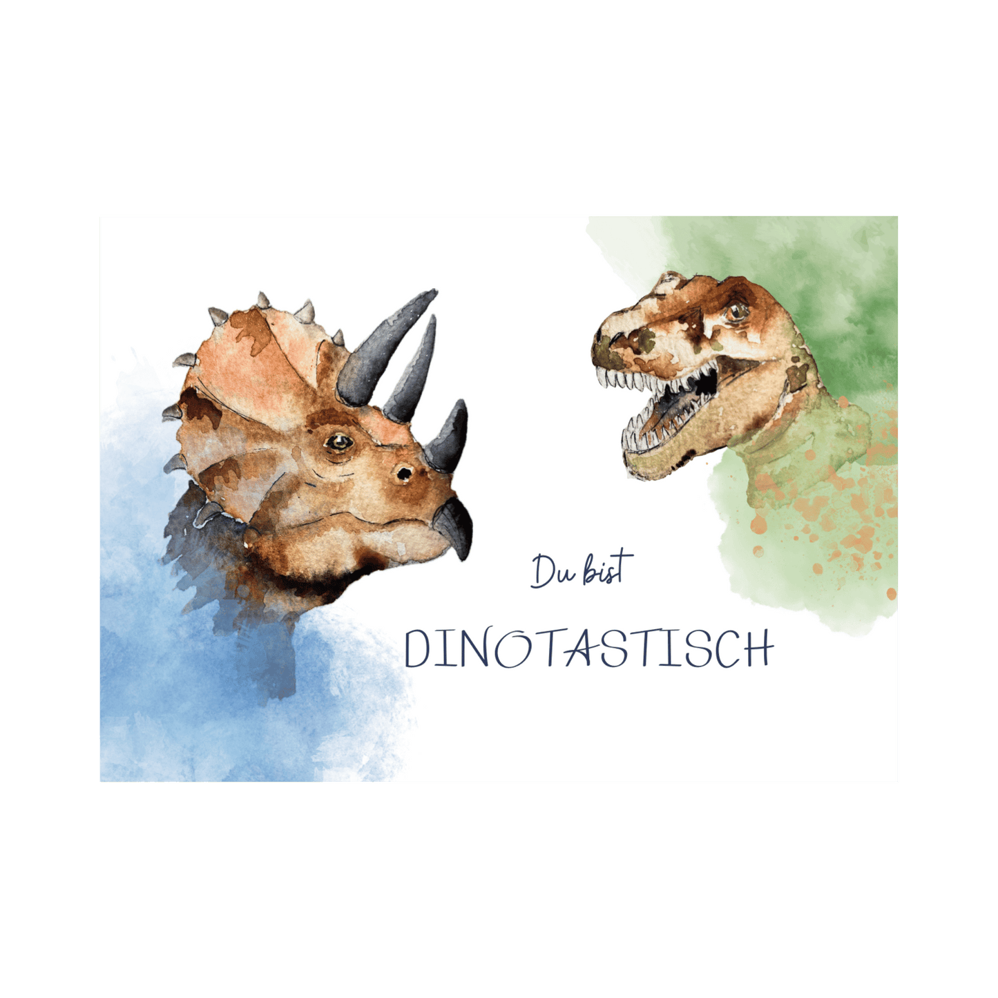 Karte DINOTASTISCH wild Christinas Kartenkunst