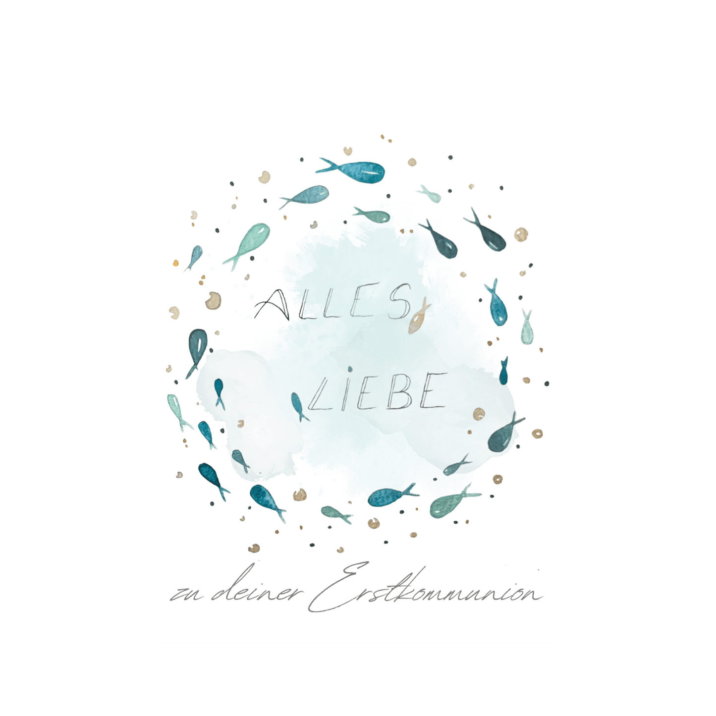 Karte Erstkommunion Christinas Kartenkunst