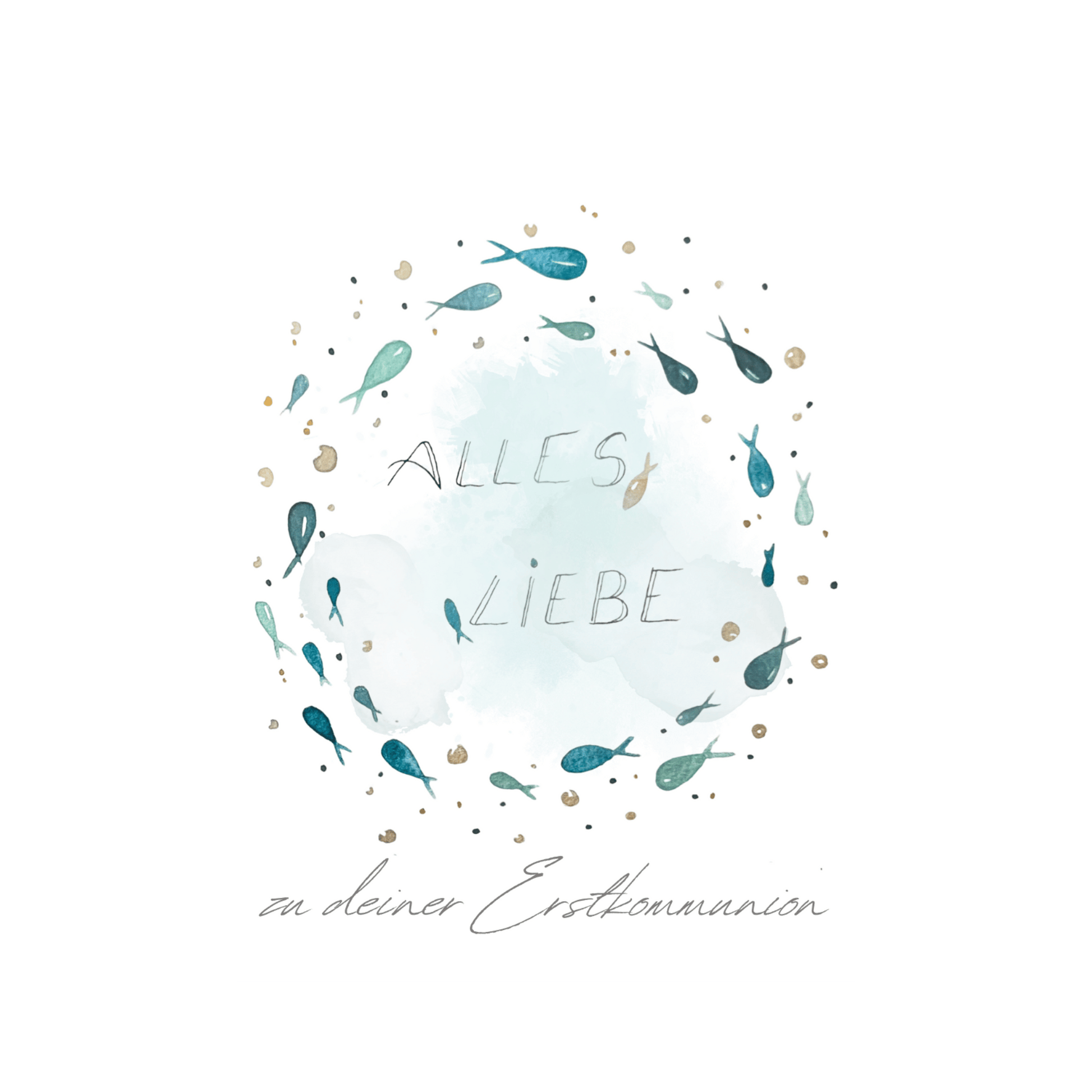 Karte Erstkommunion Christinas Kartenkunst