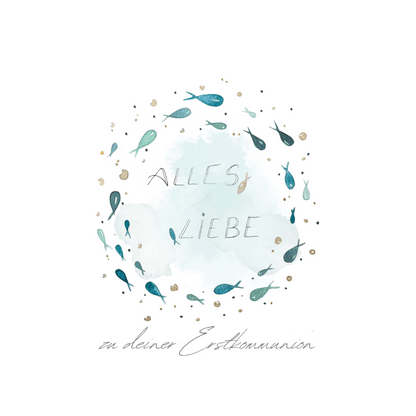 Karte Erstkommunion Christinas Kartenkunst