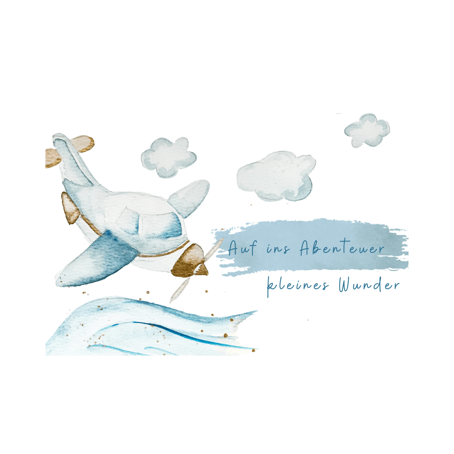 Karte Geburt Geburtstag Auf ins Abenteuer kleines Wunder Christinas Kartenkunst