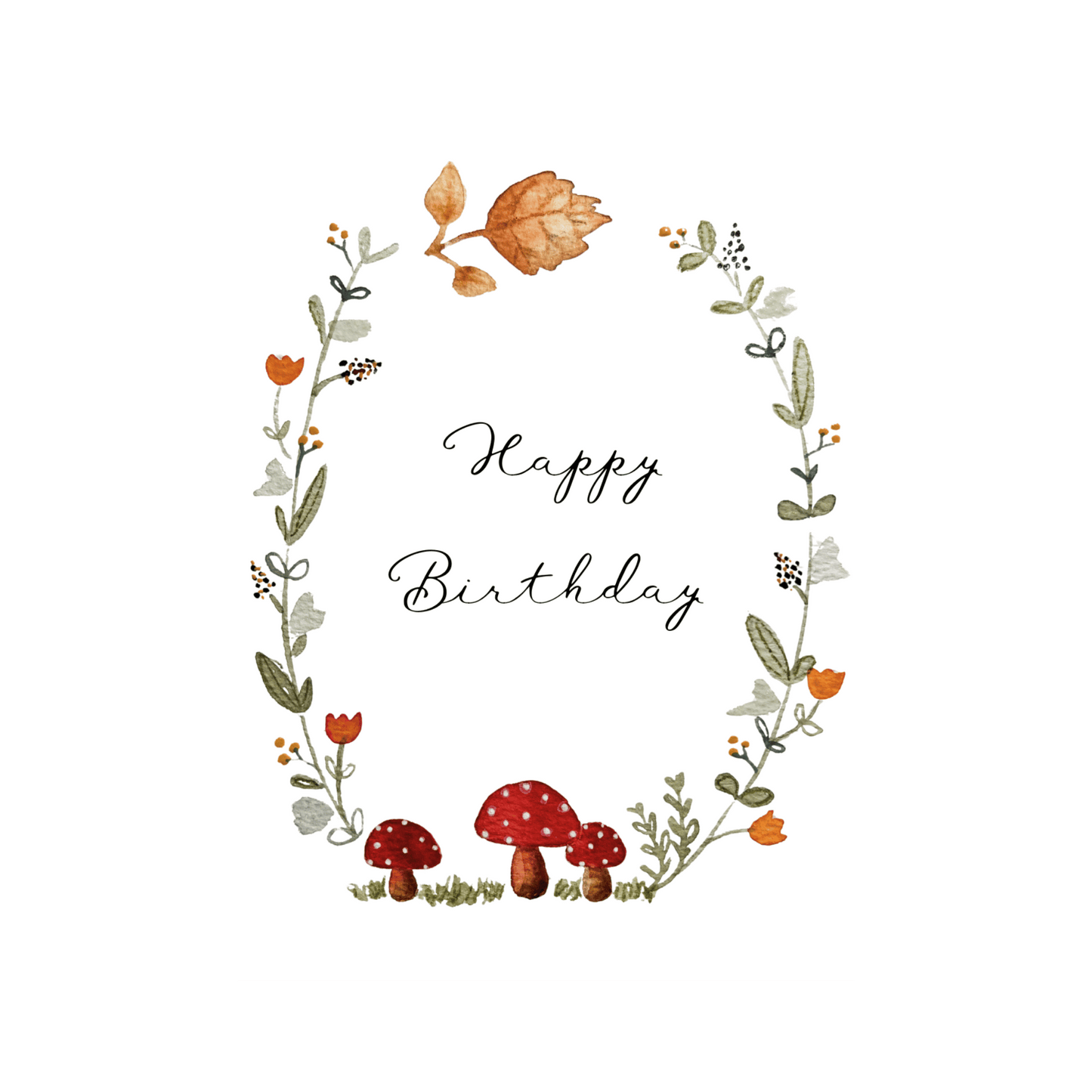 Karte Herbstkranz Geburtstag Christinas Kartenkunst